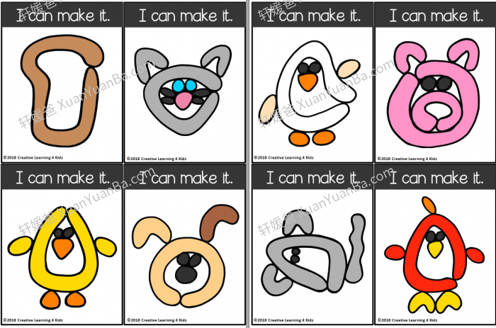 《Playdough Mats Visual Cards 黏土闪卡》15册百种粘土玩法闪卡PDF 百度云网盘下载