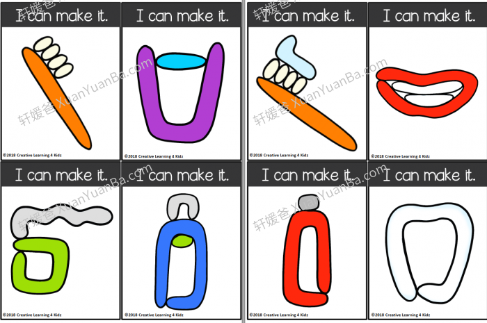 《Playdough Mats Visual Cards 黏土闪卡》15册百种粘土玩法闪卡PDF 百度云网盘下载