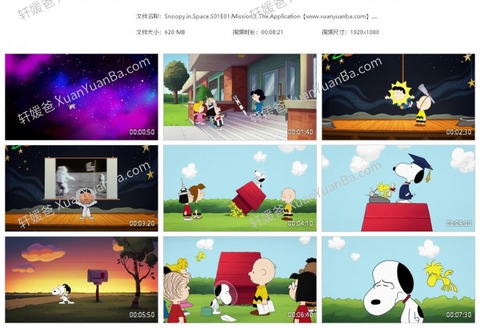 《Snoopy in Space 史努比上太空》英文版动画第一季全12集MP4视频 百度下载