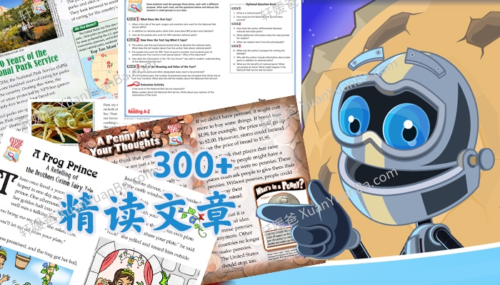 《Raz Close Read》300+篇精读素材资源包附阅读指导答题卡PDF 百度云网盘下载