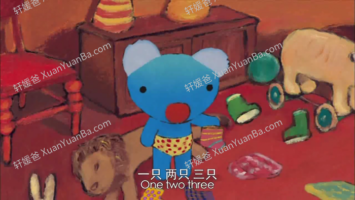 《蓝色小考拉 Penelope》中英文54集全MP4视频+MP3音频+PDF绘本 百度云网盘下载