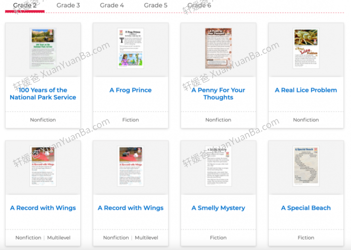 《Raz Close Read》300+篇精读素材资源包附阅读指导答题卡PDF 百度云网盘下载