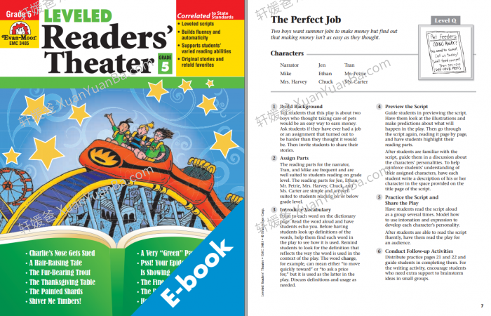 《Leveled Readers Theater G1-G5》口语练习读者英语剧场系列PDF 百度云网盘下载
