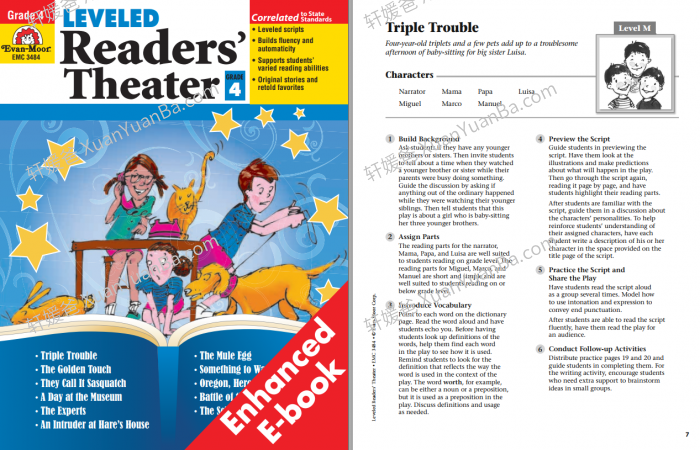 《Leveled Readers Theater G1-G5》口语练习读者英语剧场系列PDF 百度云网盘下载