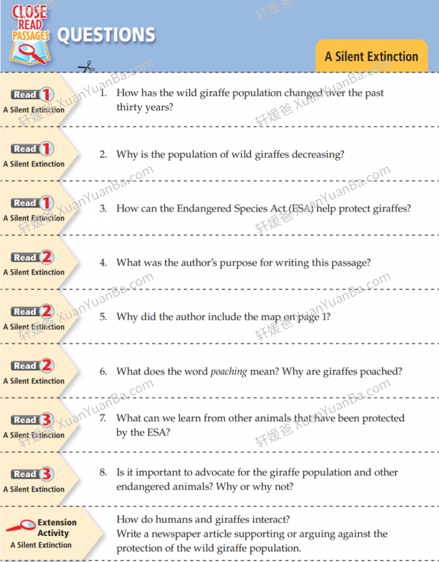 《Raz Close Read》300+篇精读素材资源包附阅读指导答题卡PDF 百度云网盘下载