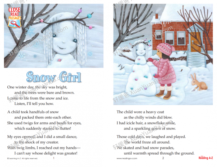 《Raz Close Read》300+篇精读素材资源包附阅读指导答题卡PDF 百度云网盘下载