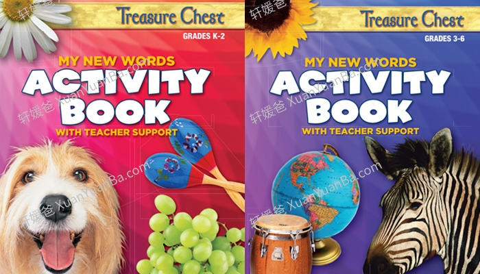 《My New Words》美国加州小学词汇启蒙教材练习册PDF 百度云网盘下载