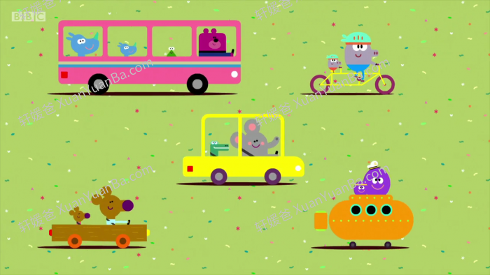 《嗨!道奇Hey Duggee》狗狗老师1-3季全英文版MP4动画视频连线涂色画 百度云网盘下载