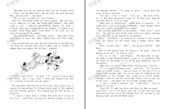 《The Magic Faraway Tree Series 1-4》伊妮德布莱顿经典系列英文章节阅读PDF+MP3音频 百度云网盘下载