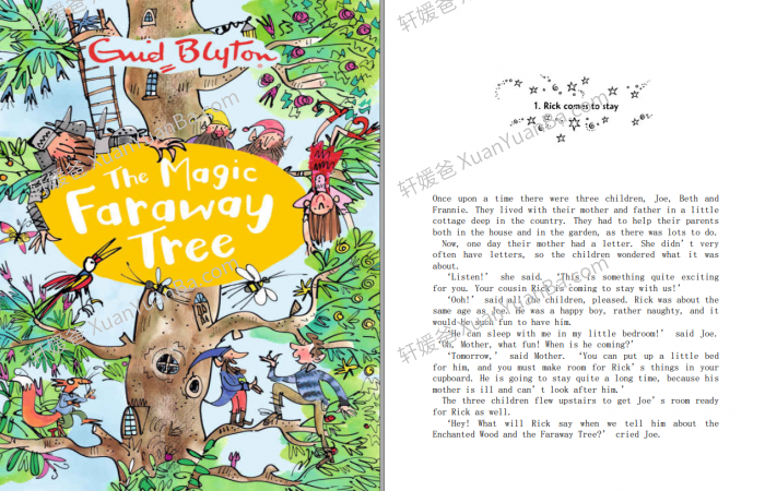 《The Magic Faraway Tree Series 1-4》伊妮德布莱顿经典系列英文章节阅读PDF+MP3音频 百度云网盘下载