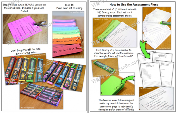 《Fluency Strips Set 3》三册英文流利度练习评估词条教具 百度云网盘下载