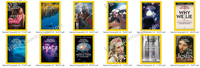 《国家地理杂志 National Geographic》2017-2022合集美国国家地理英文杂志PDF 百度云网盘下载