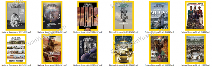 《国家地理杂志 National Geographic》2017-2022合集美国国家地理英文杂志PDF 百度云网盘下载