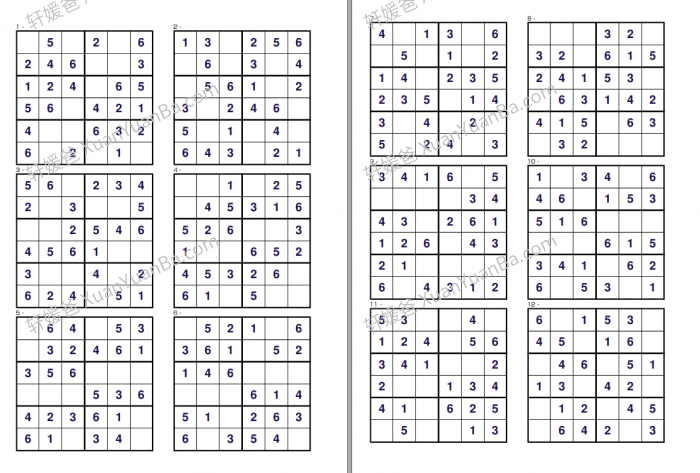 《Sudoku数独游戏1-9级进阶版》锻炼逻辑思维PDF 百度云网盘下载