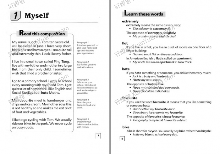 《Model Essays 1-2》学乐小学英语写作范文102篇PDF 百度云网盘下载