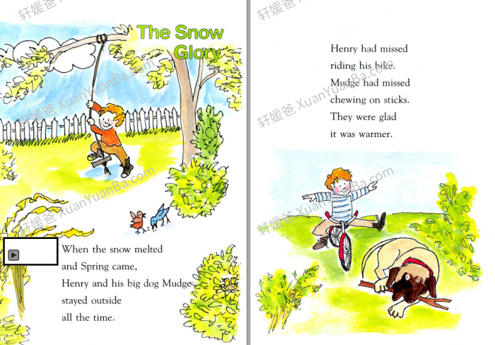 《Henry and Mudge》亨利和大狗玛吉系列启蒙英文绘本过渡桥梁书PDF 百度云网盘下载