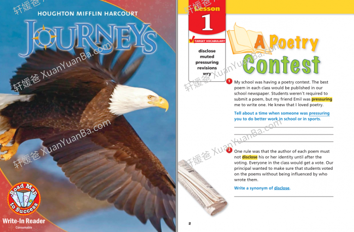 《Journey Write in Reader》美国原版阅读写作教程阅读教材PDF 百度云网盘下载