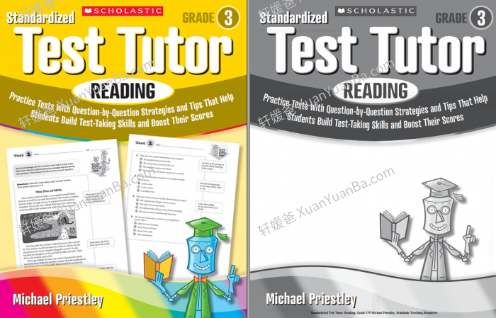 《Scholastic Test Tutor Reading G3-G6》学乐阅读理解测试英文练习册PDF 百度云网盘下载