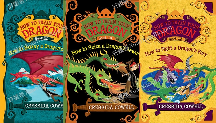《How to Train Your Dragon Series - Cressida Cowell》12册有声英文桥梁章节书PDF  百度云网盘下载