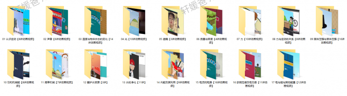 《堂豆学物理》17个专题158集趣味物理启蒙MP4动画课程 百度云网盘下载