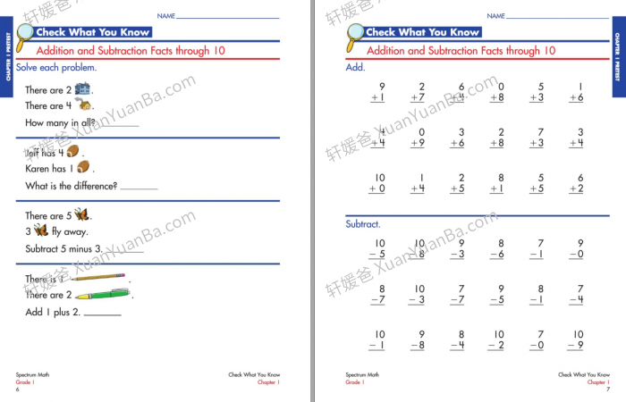 《Spectrum Math GK-G8》美国光谱小学数学英文练习册含答案PDF 百度云网盘下载