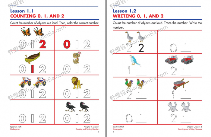 《Spectrum Math GK-G8》美国光谱小学数学英文练习册含答案PDF 百度云网盘下载