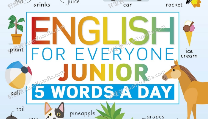 《每天五个单词 DK Junior 5 Words a Day》240页儿童英文词汇书 PDF+MP3百度网盘下载