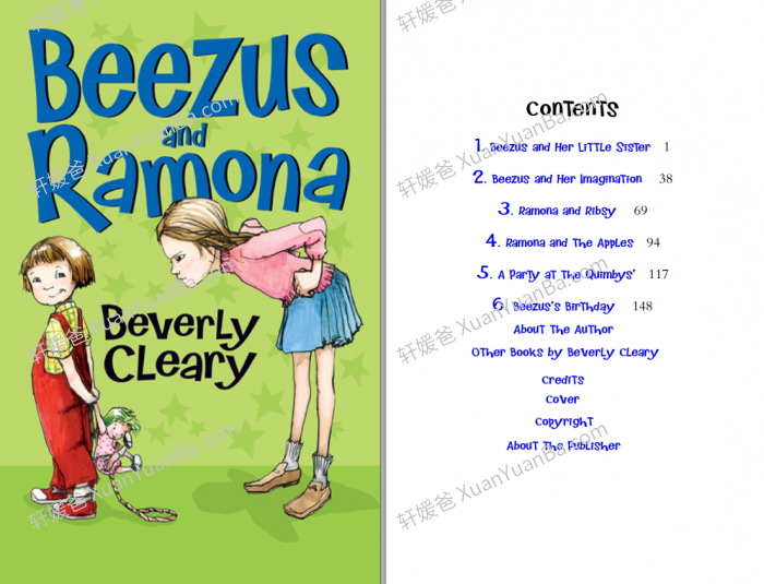 《Beverly Cleary- Ramona Quimby 1-8》雷梦拉系列初章桥梁章节书进阶读物PDF 百度云网盘下载