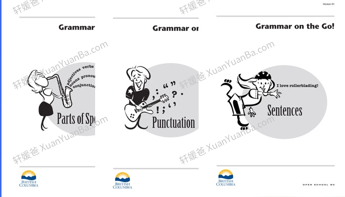 《Grammar On The Go G1-G5》初级英文语法练习册PDF 百度云网盘下载