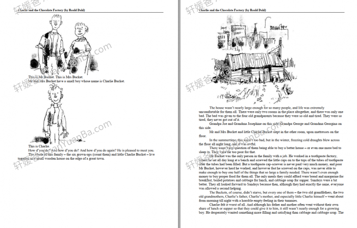 《Charlie and the Chocolate Factory》查理和巧克力工厂章节书PDF+MP4视频 百度云网盘下载