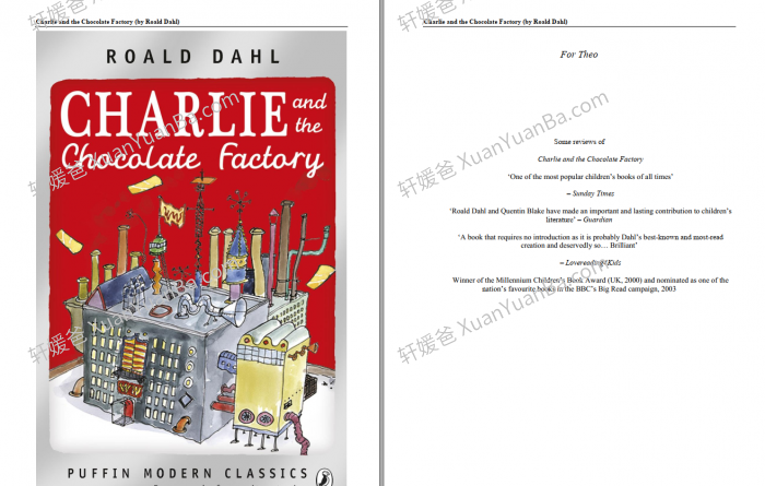 《Charlie and the Chocolate Factory》查理和巧克力工厂章节书PDF+MP4视频 百度云网盘下载