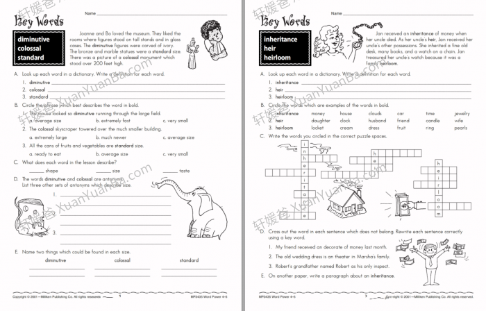 《Word Power G2-G7》英语词汇扩展训练基础练习册附答案PDF 百度云网盘下载