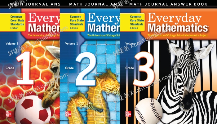 《UCSMP Everyday Mathematics G1-G6》6册英文原版数学练习册含答案PDF 百度云网盘下载