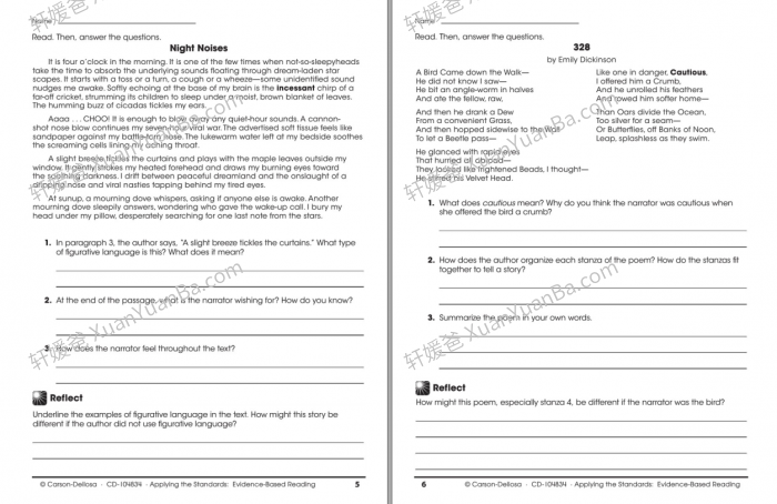 《Evidence Based Reading Workbook GK-G5》英语阅读理解练习册附答案PDF 百度云网盘下载