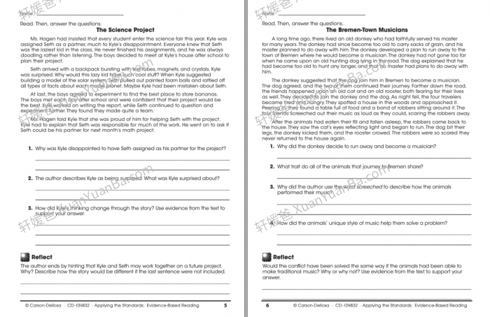 《Evidence Based Reading Workbook GK-G5》英语阅读理解练习册附答案PDF 百度云网盘下载