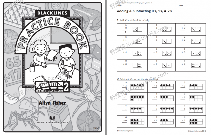 《Blacklines Practice Book K-L5》 6册英文数学练习册带答案PDF 百度云网盘下载