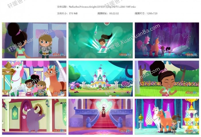 《公主骑士奈拉 Nella the Princess Knight S1-S2》第一二季英文动画片MP4视频 百度网盘下载