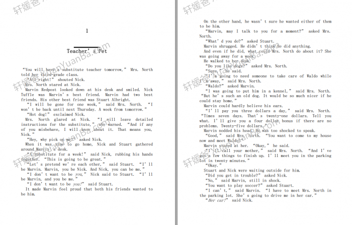 《Marvin Redpost Series Complete Collection》麻烦精马文原版8册章节书MP3+PDF 百度云网盘下载