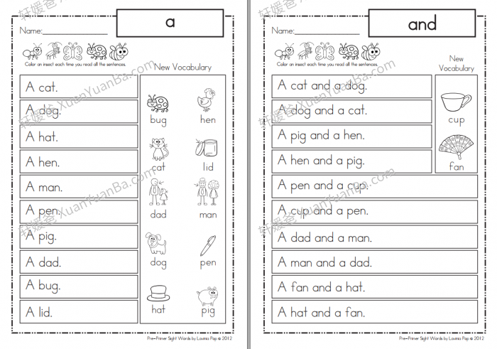《Sight Words Reading HomeWork 1-4》4册高频词阅读理解英文练习册PDF 百度网盘下载