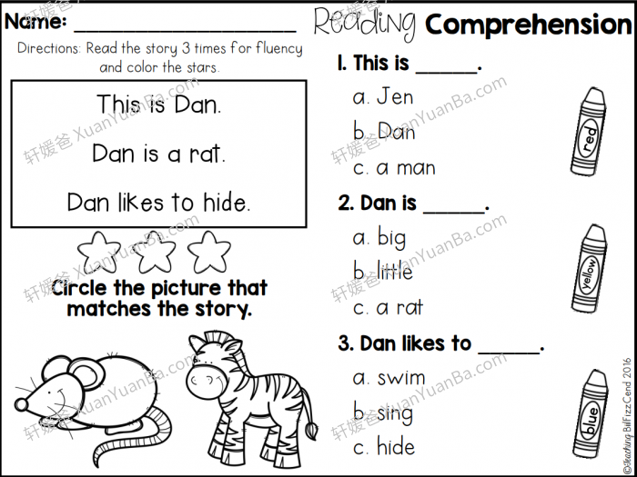 《Kindergarten Reading Comprehension for Beginning Readers》幼儿园初级阅读理解PDF 百度网盘下载