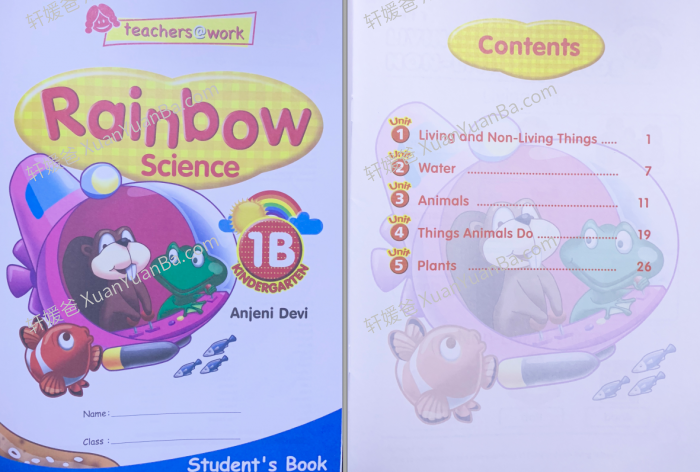 《Rainbow Science》新加坡幼儿园科学教材PDF 百度网盘下载