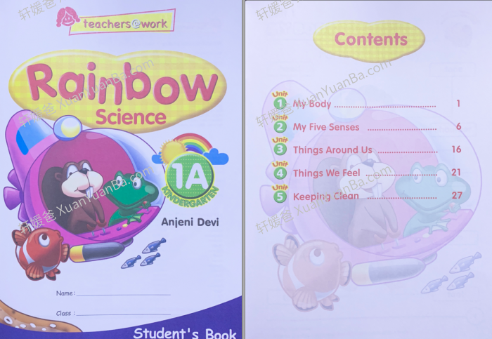 《Rainbow Science》新加坡幼儿园科学教材PDF 百度网盘下载