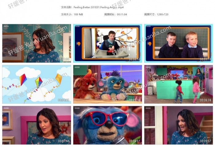 《Feeling Better》全25集BBC出品儿童情商节目让孩子学会做情绪的主人MP4视频 百度网盘下载