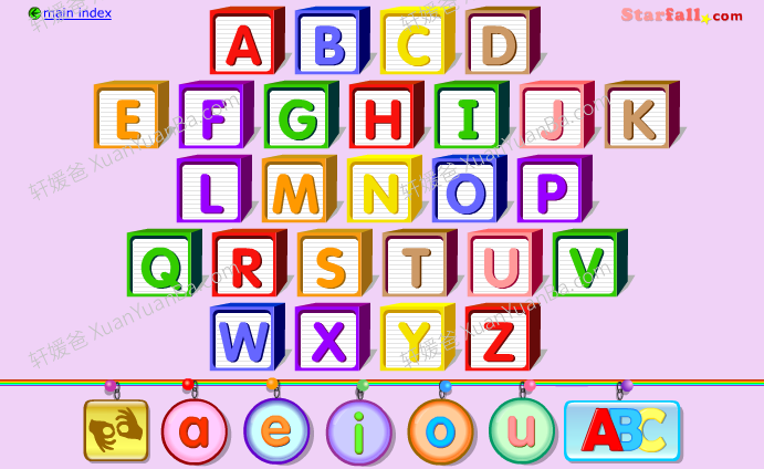 《Starfall ABC自然拼读学习软件》儿童英语启蒙PC单机版 百度网盘下载
