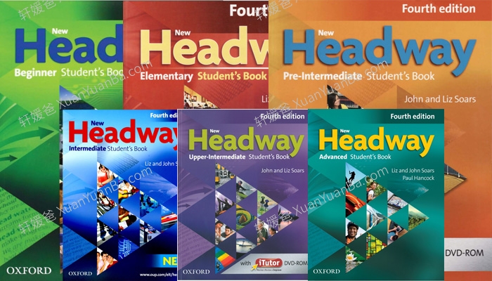 《New Headway 4th Edition 第四版》学生书+教师书+练习册+互动白板+音频+视频 百度云网盘下载