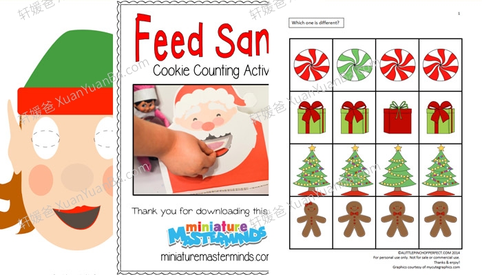 《圣诞英文素材包》5份PDF 百度云网盘下载