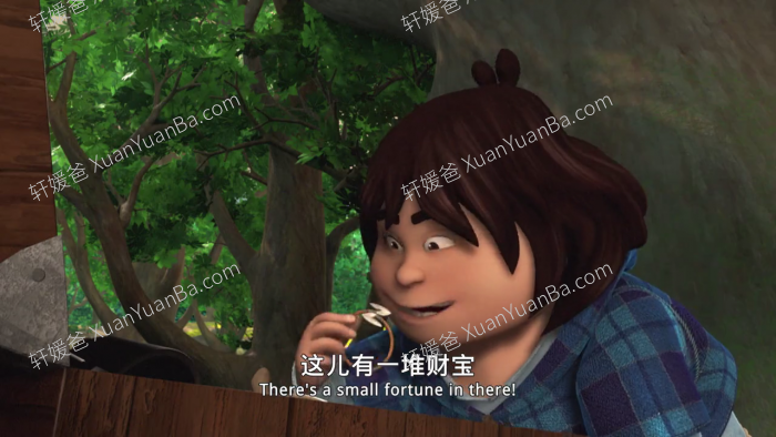 《小侠盗罗宾汉 Robin Hood》52集超清儿童画魔法冒险英文动画片MP4视频 百度云网盘下载