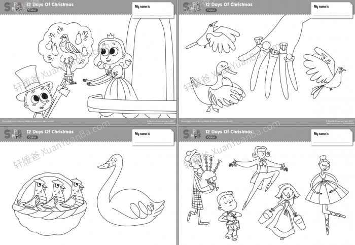 《Super  Simple Coloring pages 涂色卡147本》幼儿儿童英文涂色练习 PDF 百度云网盘下载