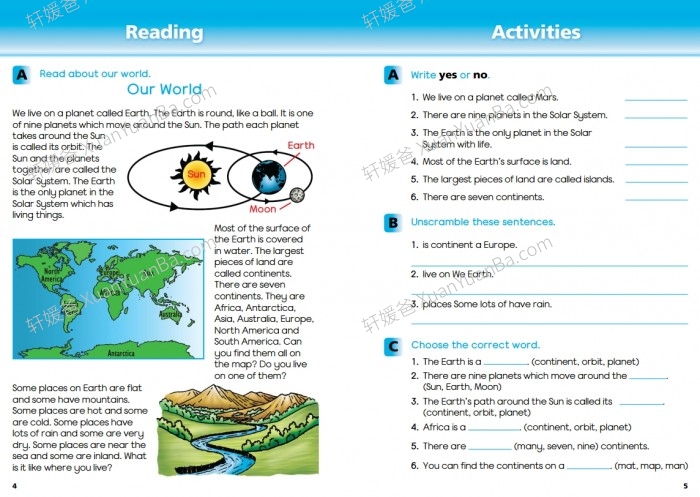 《Collins English Skills》柯林斯基础技能 1-2级学生英文练习册含答案PDF 百度云网盘下载