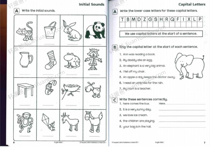 《Collins English Skills》柯林斯基础技能 1-2级学生英文练习册含答案PDF 百度云网盘下载